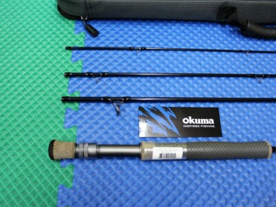 okuma 4-piece fly rod F-904-5 Infusion Fishing Combo (5wt, 9-Feet) : Sports & Outdoors rosewood reel seat and stainless steel snake guides Okuma SLV Fly Rod, 4-Piece,