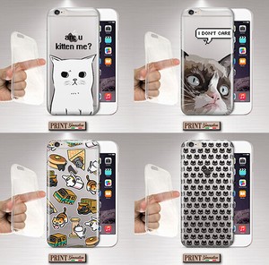 Cover Per Samsung Trasparente Gatto Silicone Morbido Tumblr Carino Memes Frasi Ebay
