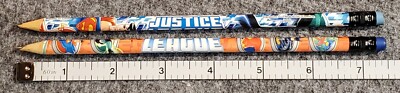 Justice League Unlimited DC Comics Collectible Novelty 2 Pencils Lot Starpoint