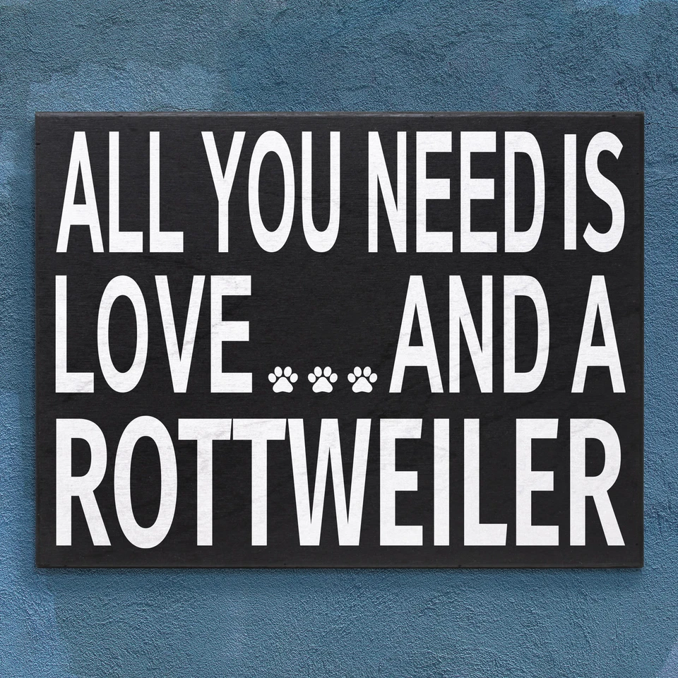 JennyGems Rottweiler Regalos, Amor y un Rottweiler, Rottweiler Decoración Ideas de Regalo Foto 3 de 4