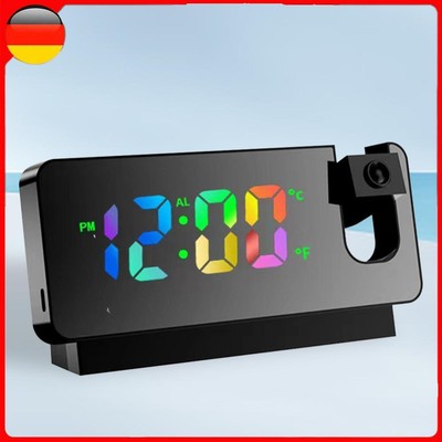 Digital Mute Clock Multifunctional Desktop Clocks LED Display for Bedroom Office