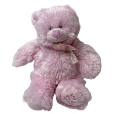 Baby Ganz My First Teddy Bear Plush Stuffed Animal 9" Pastel Pink BG2765 Lovey
