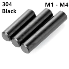 Black 304 Stainless Steel Dowel Pins Parallel Pin Roller Pins M1 M1.5 M2 M2.5 M4