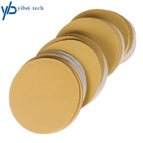 100Piece 5Inch NO-Hole Sanding Disc Flocking Sandpaper Hook Loop Grit 60-320 New - Picture 3 of 16