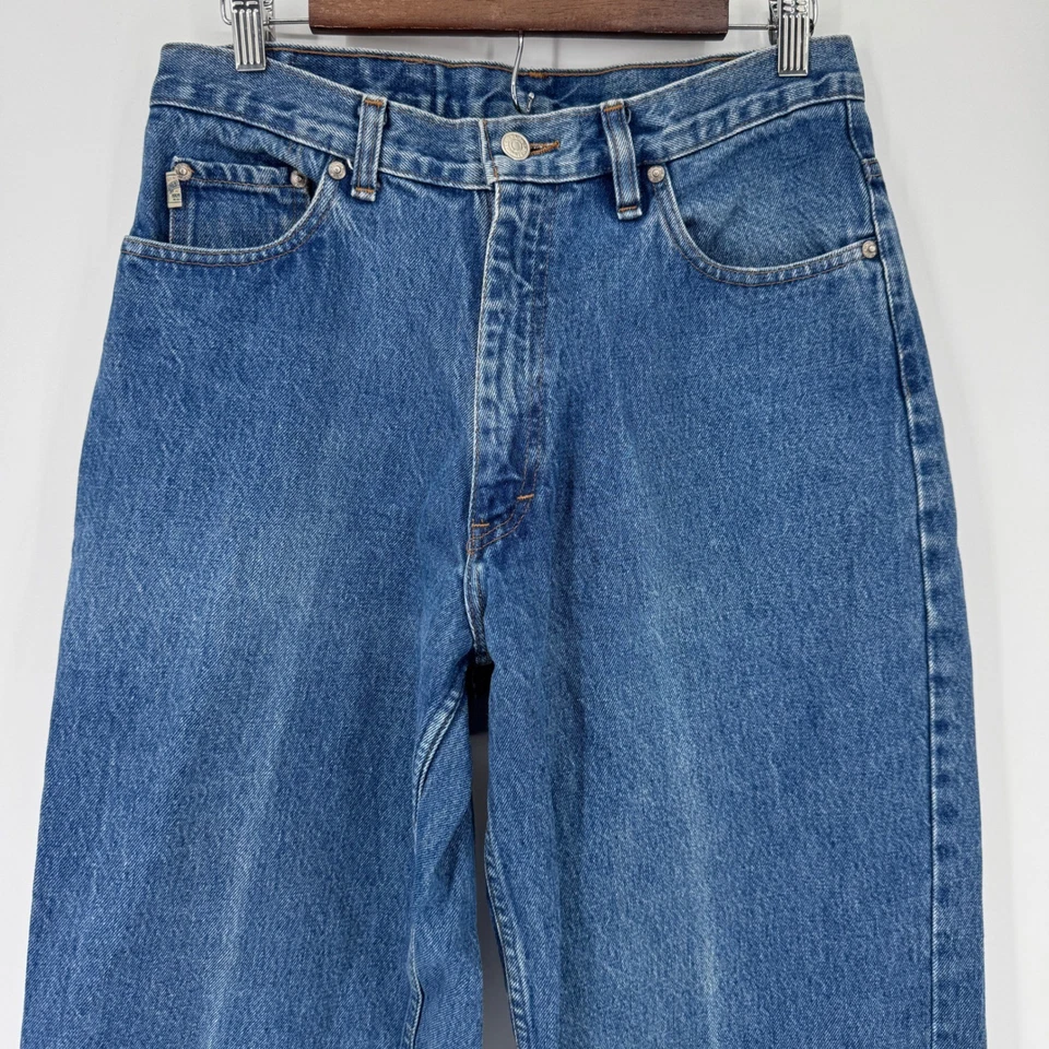 Pantalones de mezclilla azul James hechos en EE. UU. Polo Country Ralph Lauren de colección años 90 para hombre 31 X 30 * Foto 3 de 4