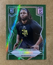2025 Donruss Elite TJ Sanders Rookie Green Status Sparkle /499 Buffalo Bills RC