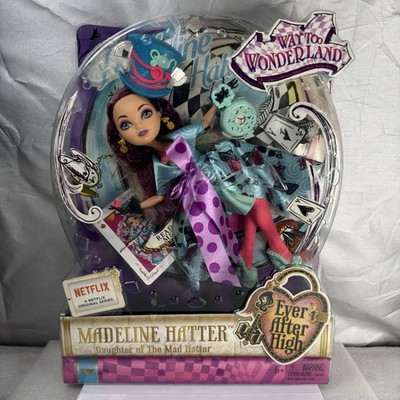 Ever After High - Way Too Wonderland - Madeline Hatter CJF40 Retired 2014 Mattel