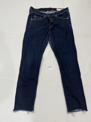 Rag & Bone/JEAN Women s High Rise Skinny Jeans Size 32 Heritage Raw Hem