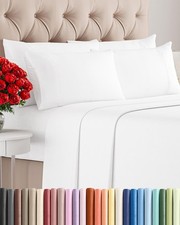 King 6 Piece Sheet Set - Comfy Breathable  Cooling - Ultra King, 01 - White