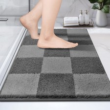 Bathroom Rug NonSlip Machine Washable 20x30 Inch Absorbent QuickDry Mat