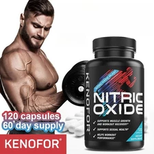 Nitric Oxide Booster L Arginine, L-Citrulline 1300mg 120 Caps Highest Potency