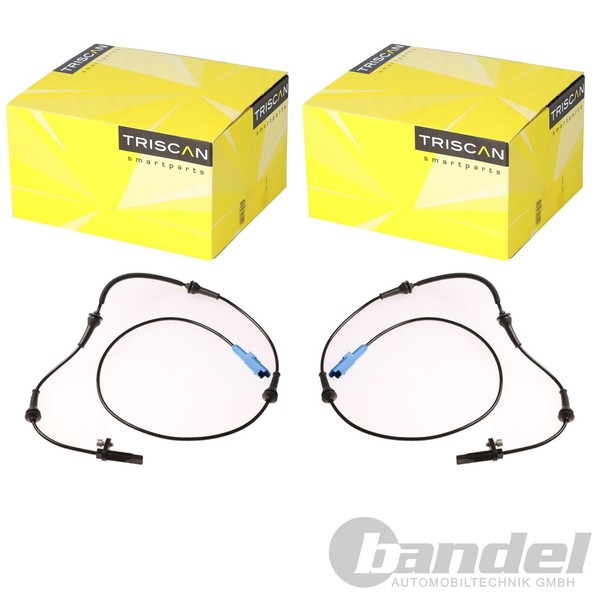 2X Triscan ABS-SENSOR Raddrehzahl Vorne Passend FüR CitroËN C5 C6 Peugeot 407 50-image