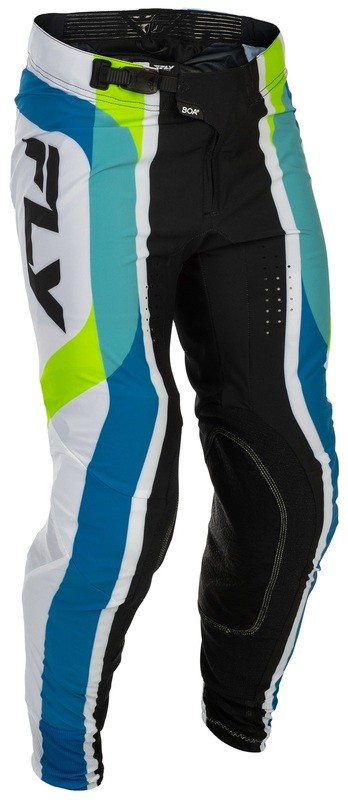 Pantalon FLY RACING Lite Current blanc bleu idéal pour vos sessions enduro