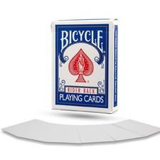 Deck De Cartes Magiques Blanc Sans Visage Pour Cycliste USpcc Bleu NEUF