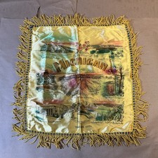 Vintage Souvenir Pillow Cover/Sham Michigan As Is INV-JDH36
