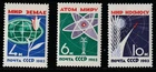 Russia    1963   Sc # 2720-22   Flower & Globe       MNH   OG