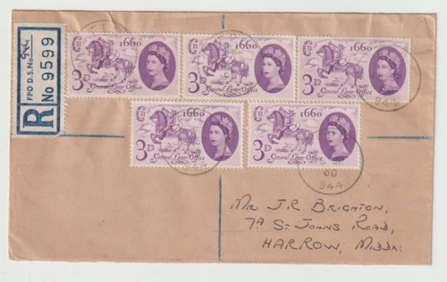 16/9/1960 UK GB Cover - F.P.O. 944 CDS Postmark #1