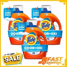 3P Tide Ultra Odor Defense Plus Oxi Liquid Laundry Detergent, 73 fl oz, 52 Loads