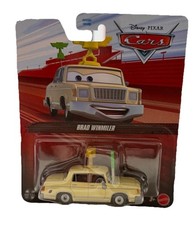 Mattel Disney Pixar Cars Brad Winmiler Mercury Diecast Yellow 1:55 Toy Car