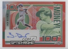 2023 Leaf Eclectic Optichrome So Money Red Prismatic /9 Zach Dezenzo Auto 0q21