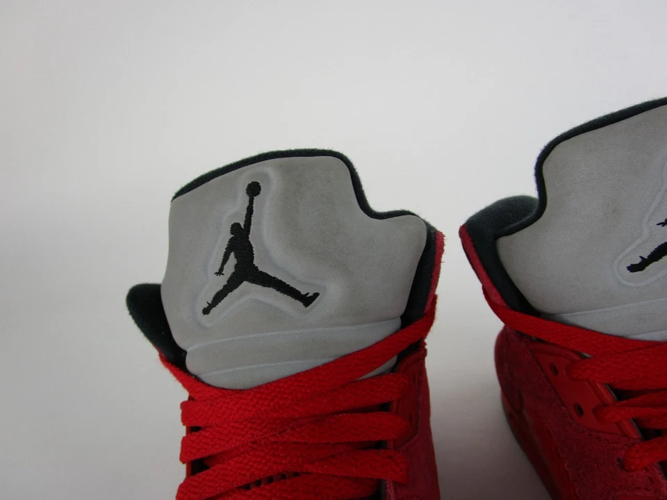 Air Jordan 5 Retro Rojo Gamuza BG GS Zapatos Juveniles Tenis Talla 6Y 440888-602 2017 Foto 3 de 4