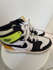 Nike Air Jordan 1 Retro High - white( with yellow and neon yellow)- 39
