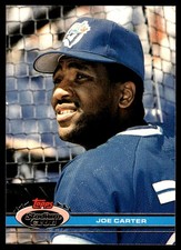 Joe Carter 1991 Stadium Club #513 Blue Jays MLB READ FREE SHIPPING AutographDen