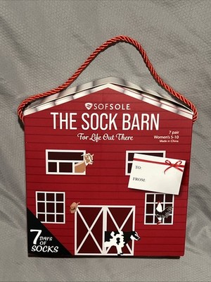 NEW Sofsole 7 Days Of Socks Farm Animal Socks Gift Set 5 Pairs Of Ankle & 2 Crew