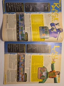 Rare Vintage Sega Saturn Virtua Fighter 2 Master Guide & 90s Print Ephemera Lot