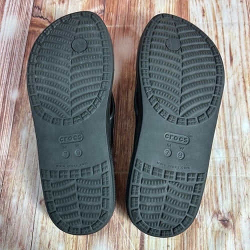 Sandali infradito neri Crocs CLASSIC II donna taglia 9 scarpe uomo taglia 7 - Foto 8 di 9