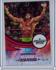 2025 TOPPS WWE UNIVERSE ULTIMATE WARRIOR 2/10 RED SUMMER SLAM VARIATION #288