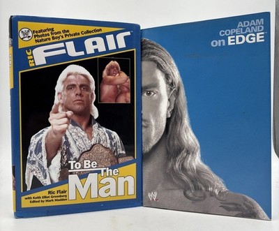 Ric Flair: To Be the Man & Adam Copeland On Edge. 2 Book Lot. Hardcovers