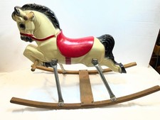 Vintage Hi Prancer Rocking Horse Delphos Mid Century Toy
