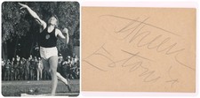 ALEKSANDER KREEK -  Orig Autograph '30s - 1938 T&F Shot Put European Champion