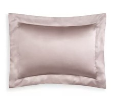 GINGERLILY BOUDOIR VINTAGE PINK PILLOW SHAM LONG STRAND MULBERRY SILK BED LINEN