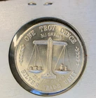 One Troy Ounce .999 Fine Silver Round 1 oz Silver Trade Unit