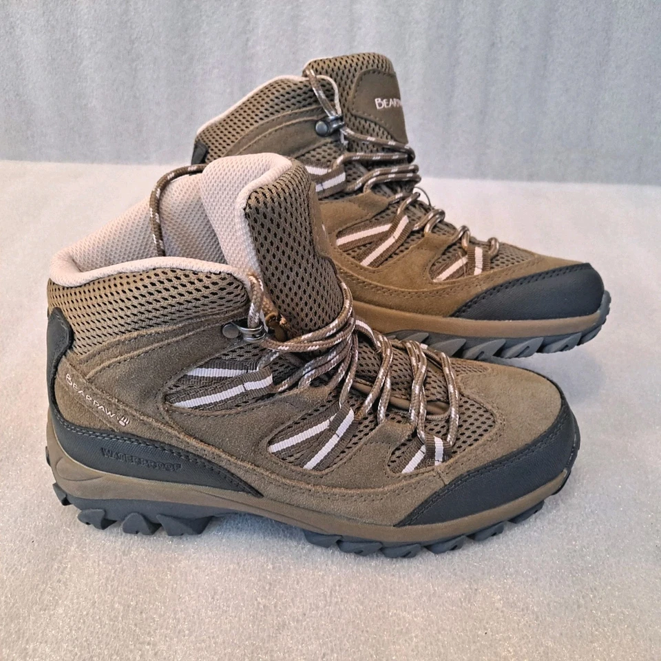 Bearpaw Tallac Botas Cuero Marrón Rosa Impermeables Senderista Para Mujer Talla 7 Nuevas Otras Foto 4 de 4