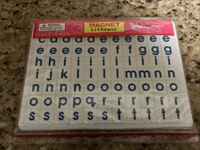 Dowling Magnets Fun with Letters Magnet Activity Set, Blue. Alphabet Literacy