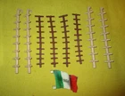Vintage Marx Battle Of The Alamo Pole Ladders, Scaling Ladders, & 1824 Tin Flag