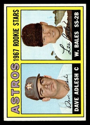 1967 Topps #51 Dave Adlesh/Lee Bales Astros Rookies Excellent+ RC Rook ID:423193