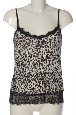 HAILYS Spaghettiträger Top Damen Top Gr. DE 34 schwarz-wollweiß Casual-Look