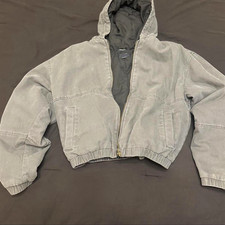 Cotton On grey cropped jacket Size L