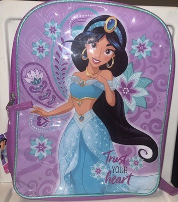 Disney Aladdin Princess Jasmine  Trust Your Heart 16  Large Backpack BNWT