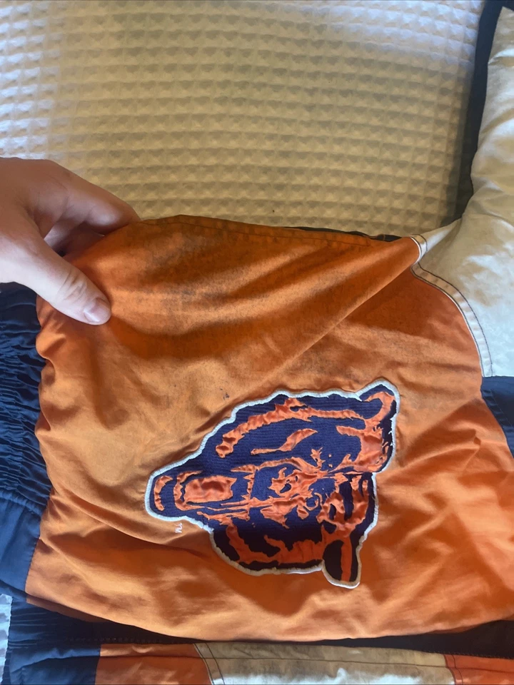 Chicago Bears XL 男式冬季外套绗缝内衬和连帽标志运动 — 第 4/4 张图片