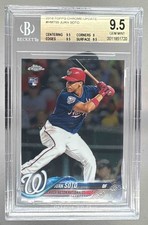 1720 Juan Soto 2018 Topps Chrome Update #HMT55 Rookie RC BGS 9.5