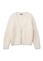 Strickjacke United Colors of Benetton M/L, Weiß, 120 Cm, Damen, Pullover