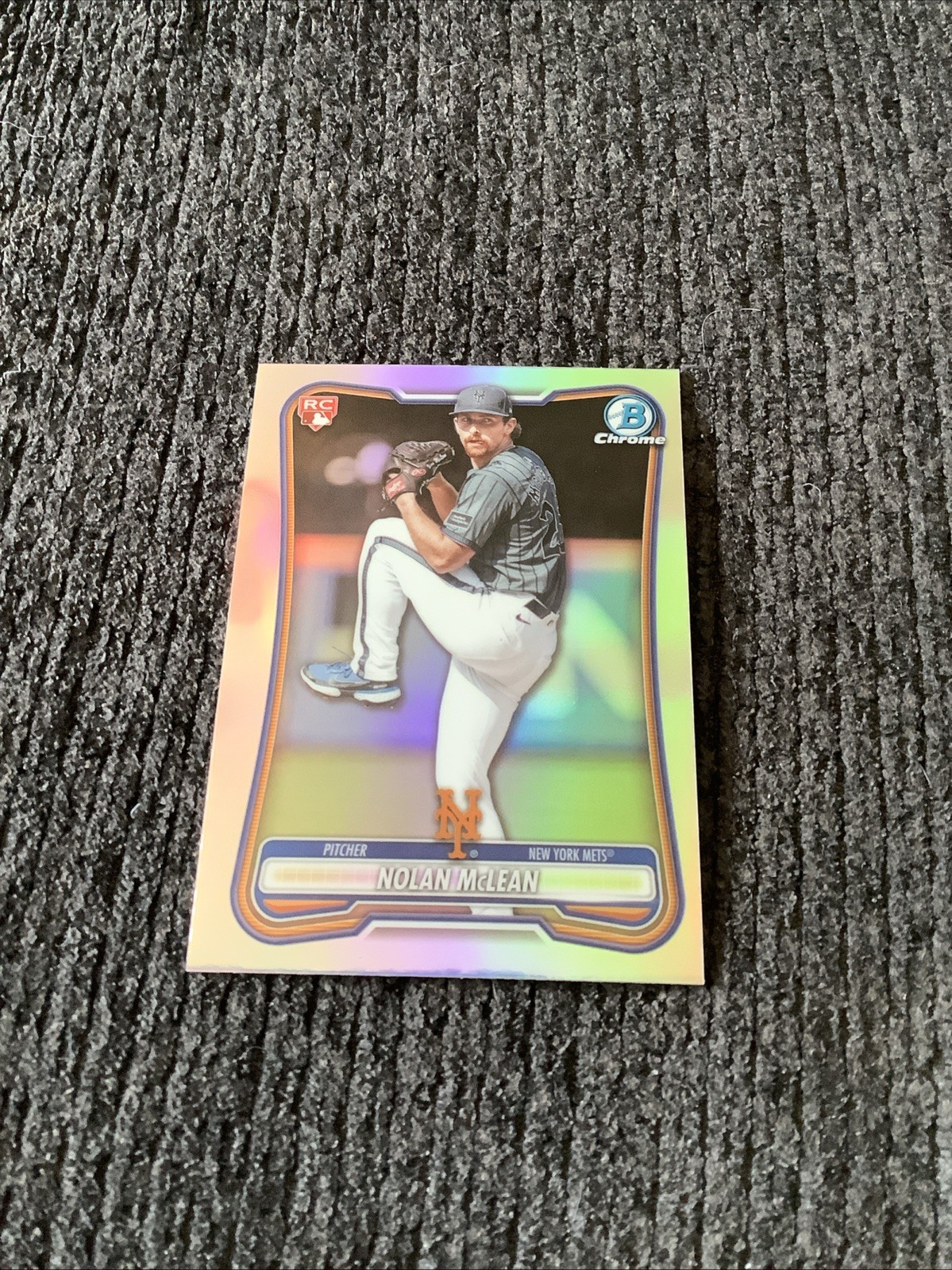 2026 Bowman Chrome Nolan McLean Red Rookie Variation NY Mets RC