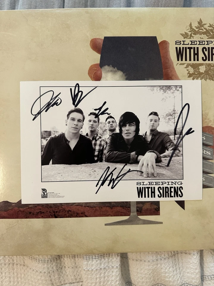 2012 Sleeping With Sirens Let's Cheers To This 1st Pressing Cream Vinyl LP - Image 4 of 4