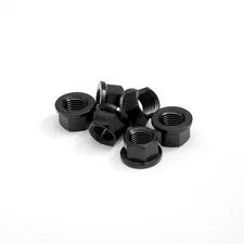 R&G Racing Black Titanium Sprocket Nuts M8X1.25 Set of 6 RGN06BK/6