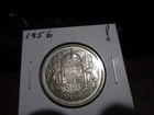 1956 - Silver - Canadian half dollar - Canada 50 cents